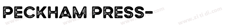 Peckham Press字体转换